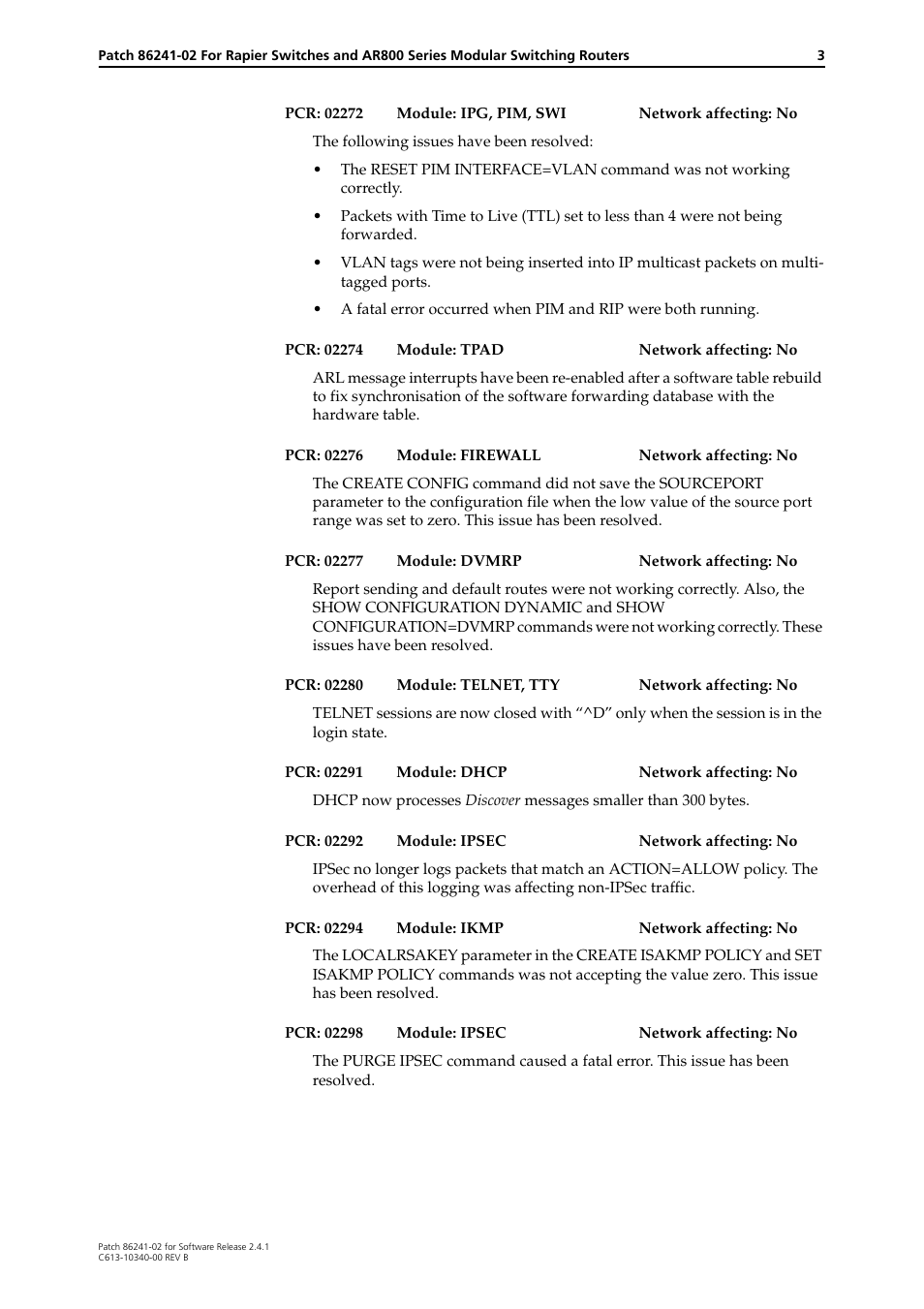 Allied Telesis 86241-02 User Manual | Page 3 / 12