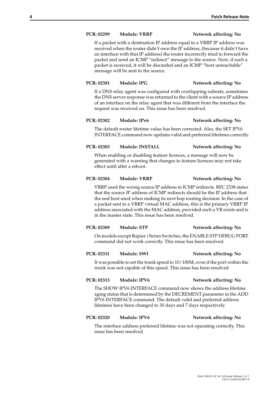 Allied Telesis 86241-02 User Manual | Page 4 / 12