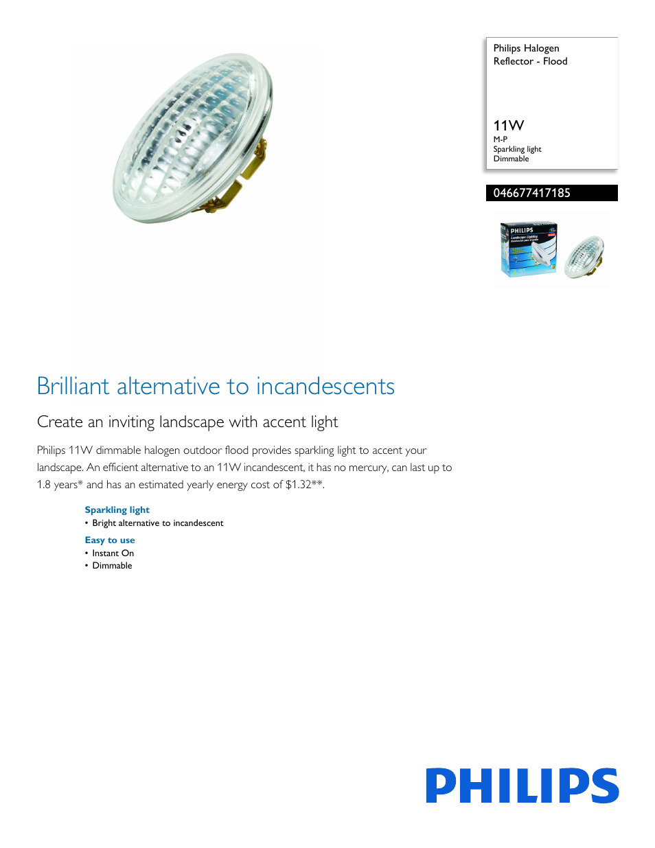 Philips 046677417185 User Manual | 2 pages