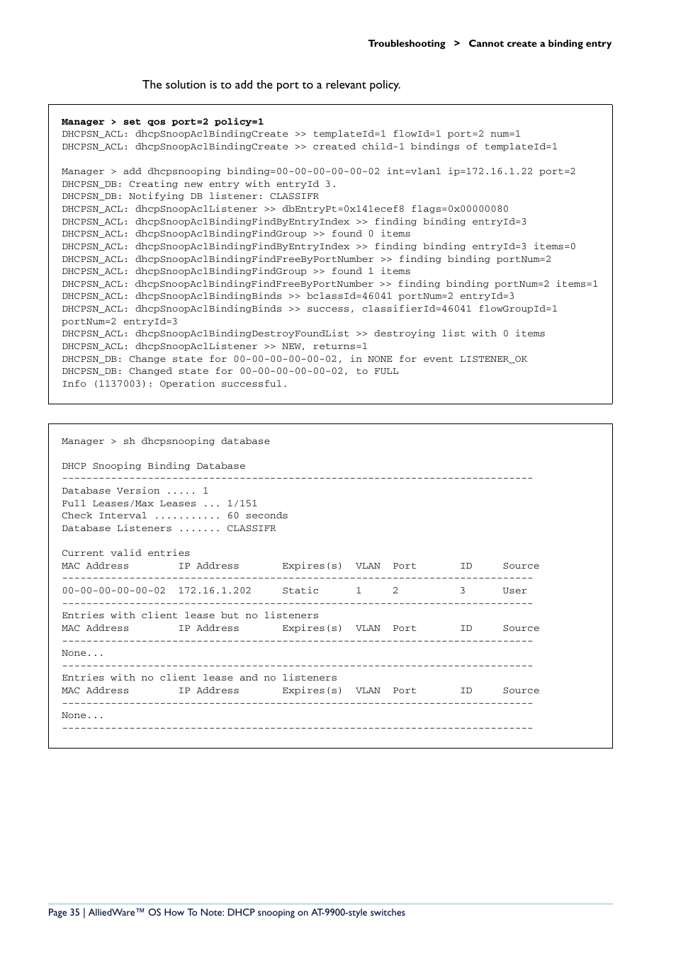 Allied Telesis x900-48 series User Manual | Page 35 / 38