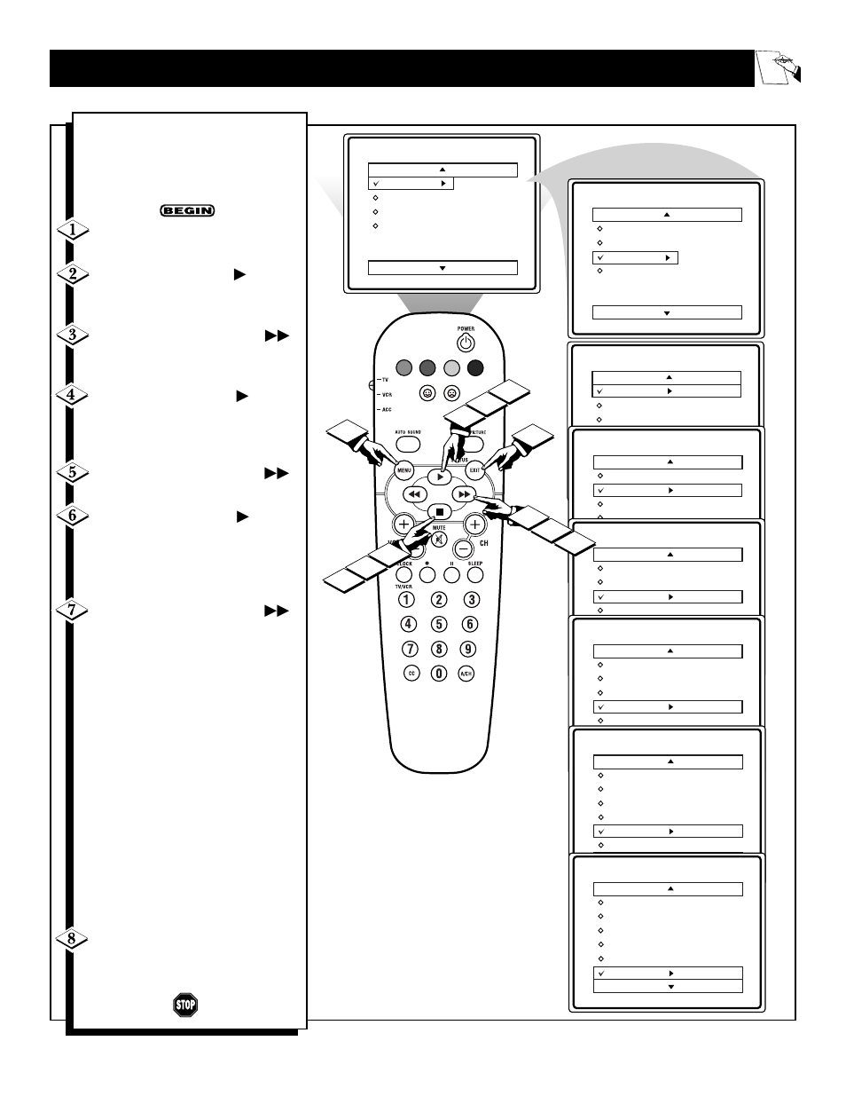 Ow to, Se the, Imer | Ontrols | Philips 27RF50S User Manual | Page 13 / 44