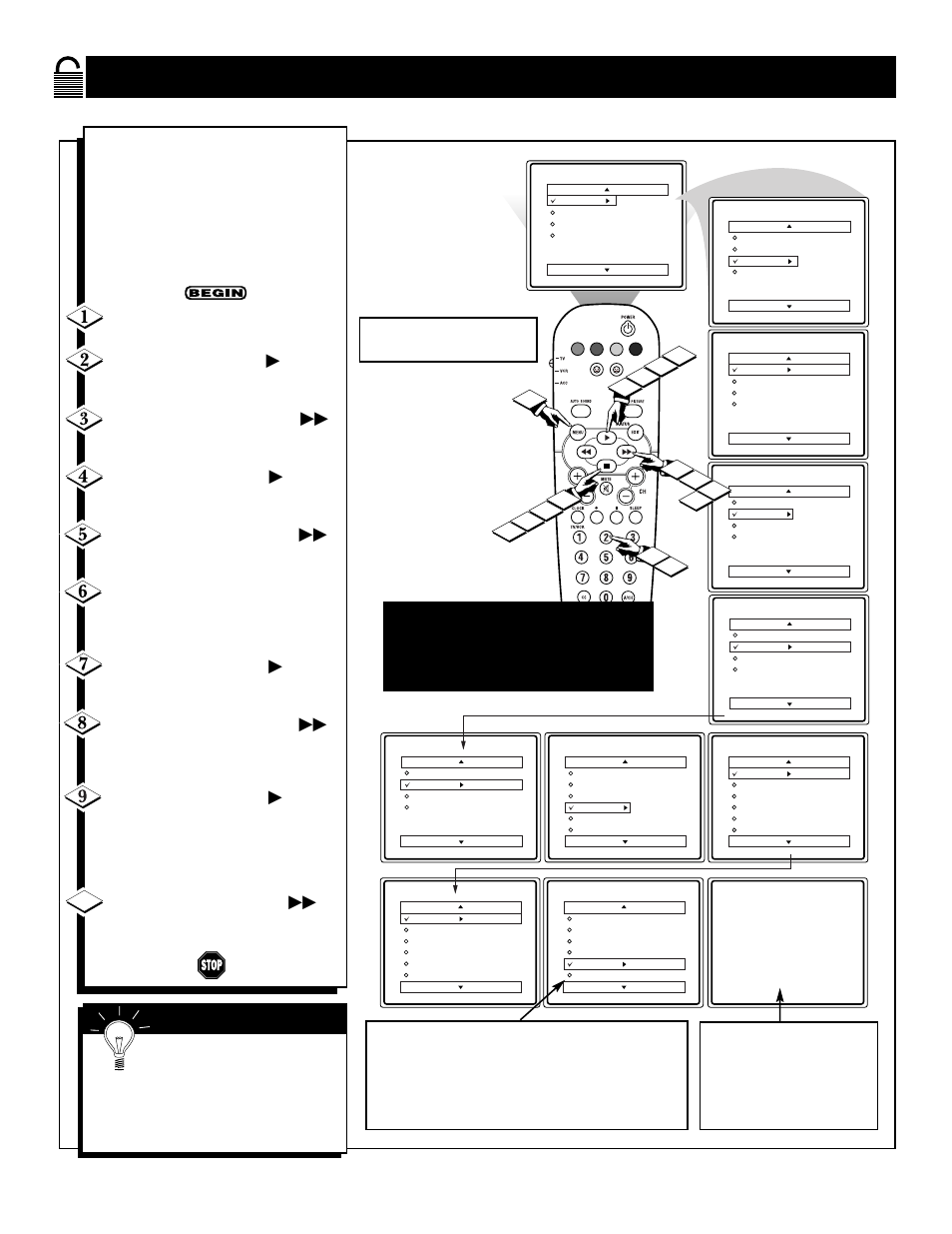 Locking, Rogramming, Ased on | Ovie, Atings | Philips 27RF50S User Manual | Page 18 / 44