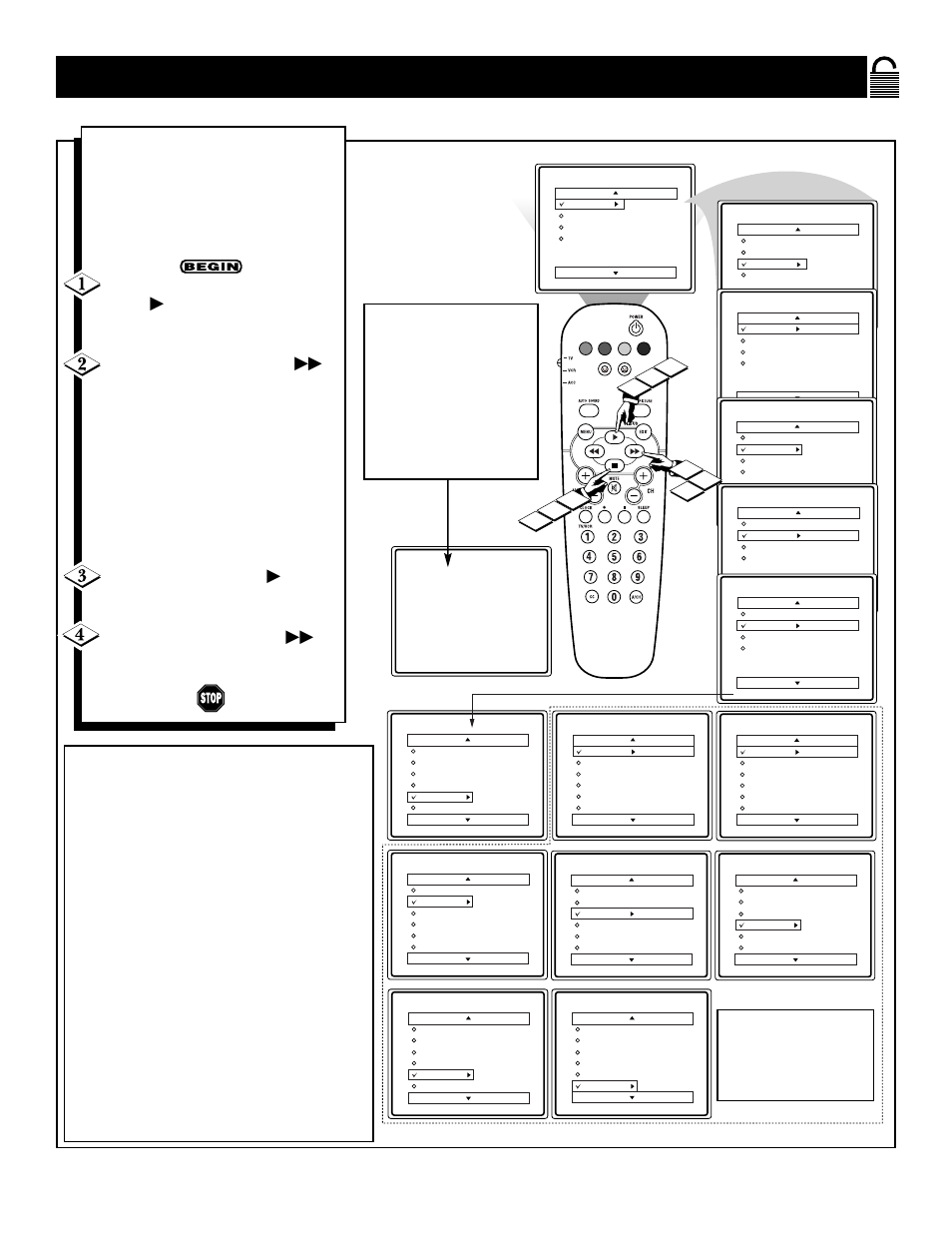 Tv r, Locking, Rogramming | Ased on, Atings | Philips 27RF50S User Manual | Page 19 / 44