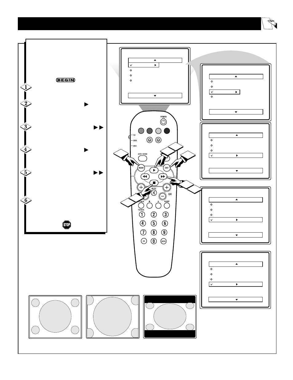 Ow to set the, Creen, Ormat | Philips 27RF50S User Manual | Page 21 / 44