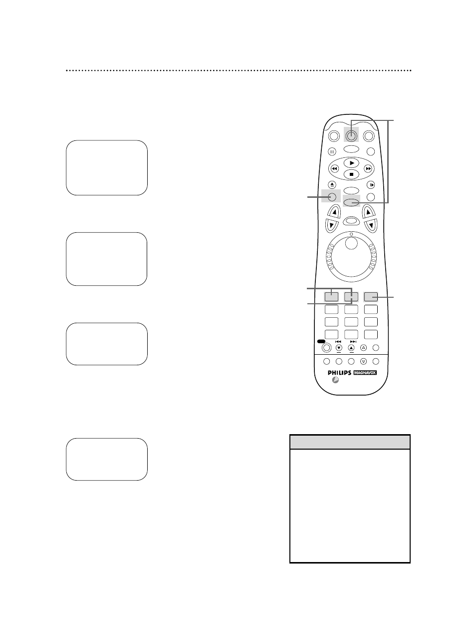 Language selection 19 | Philips VRX463AT99 User Manual | Page 19 / 64