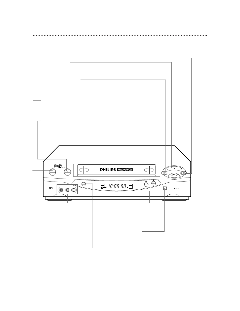 24 front panel | Philips VRX463AT99 User Manual | Page 24 / 64