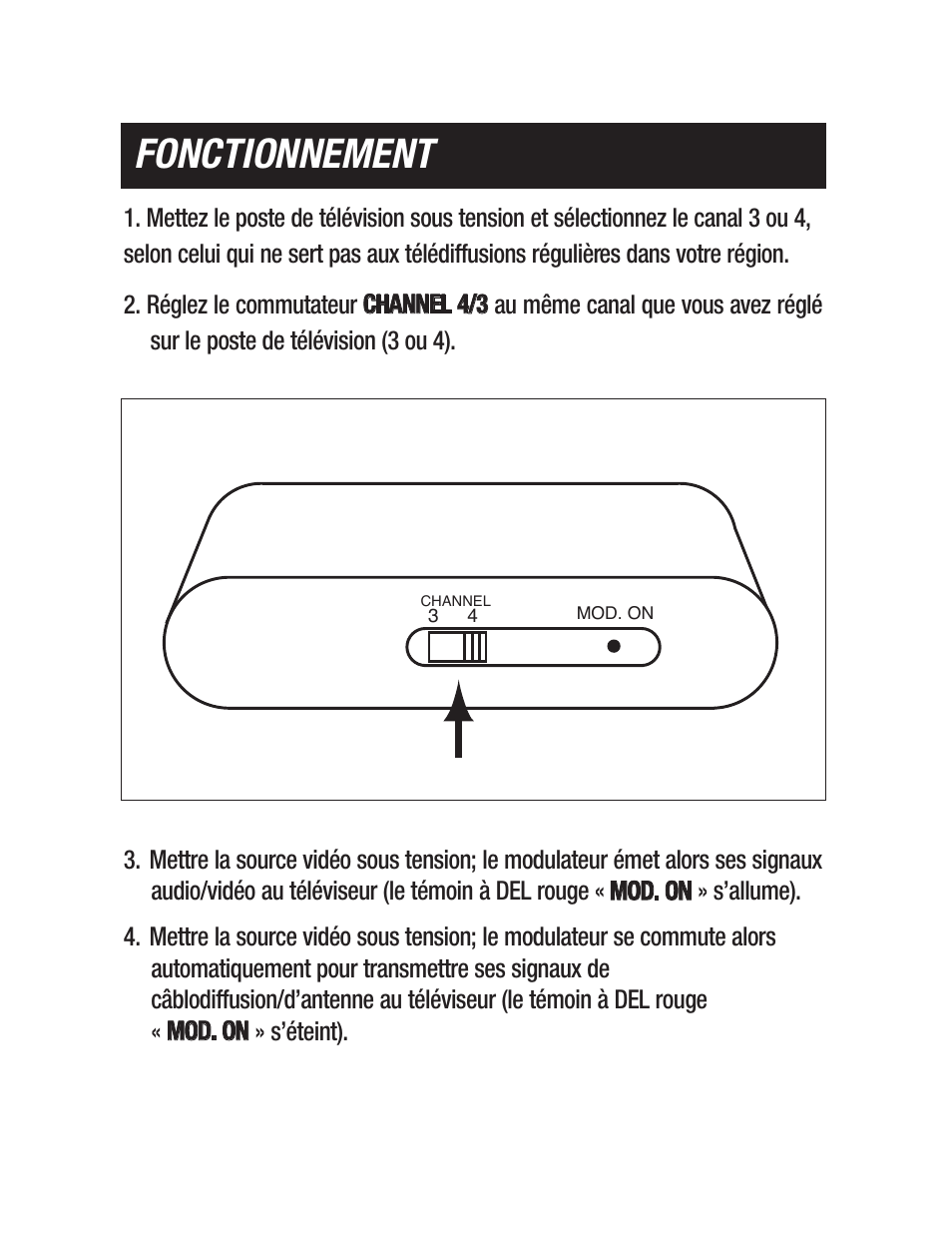 Fonctionnement | Philips US2-PH61159 User Manual | Page 20 / 21