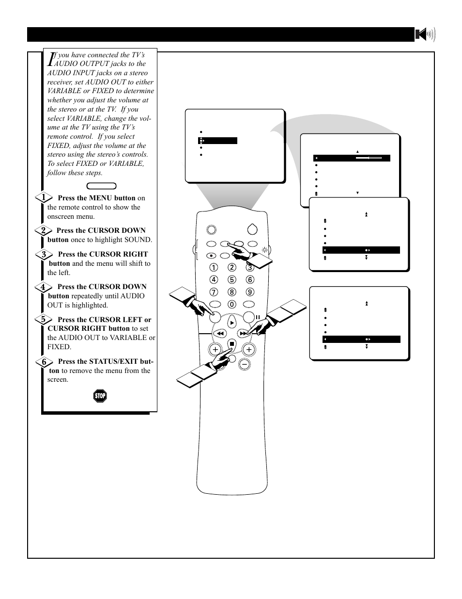 Ound, Etting the, Udio | Ontrol | Philips 27PT31B User Manual | Page 33 / 52