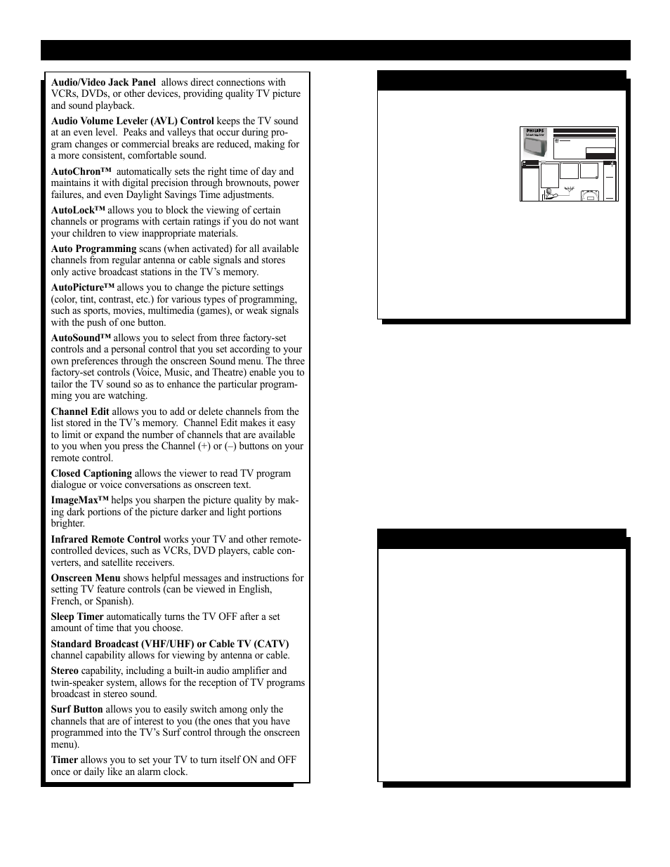 Eatures | Philips 27PT31B User Manual | Page 5 / 52