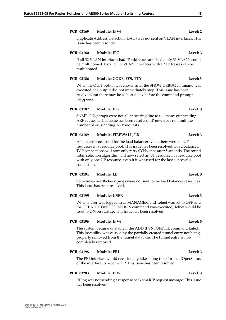 Allied Telesis 86251-05 User Manual | Page 13 / 40