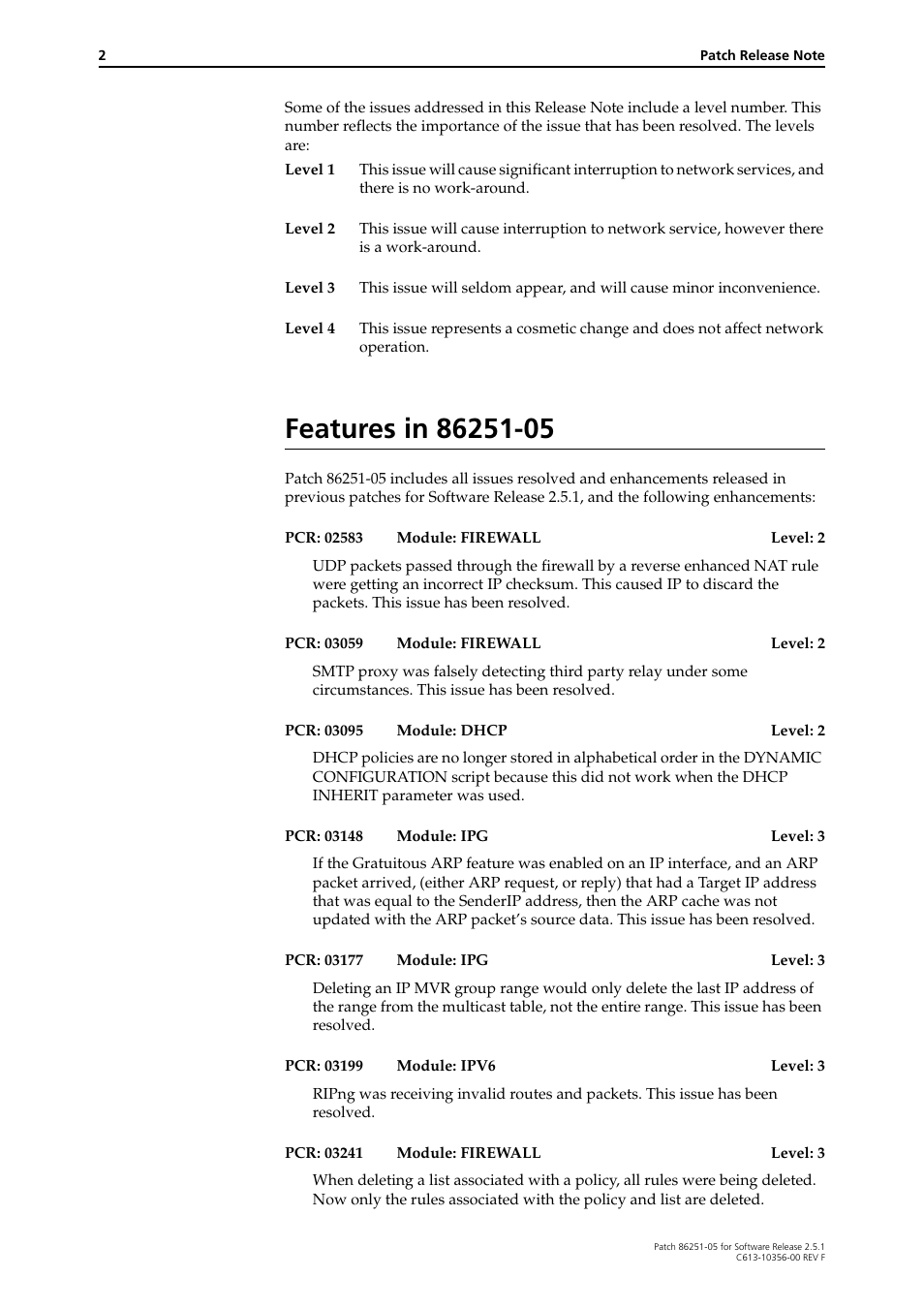 Features in 86251-05 | Allied Telesis 86251-05 User Manual | Page 2 / 40