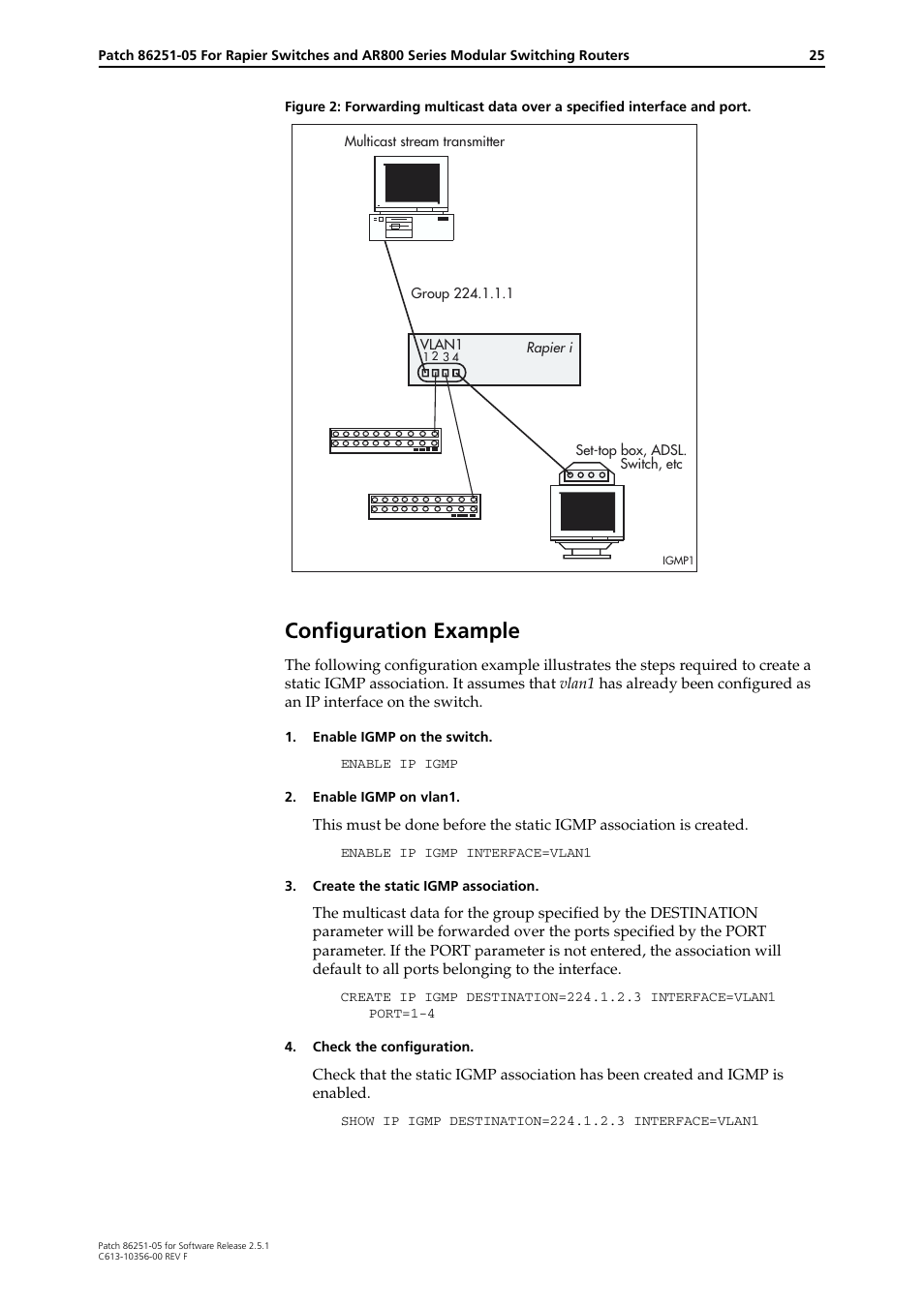 Configuration example | Allied Telesis 86251-05 User Manual | Page 25 / 40