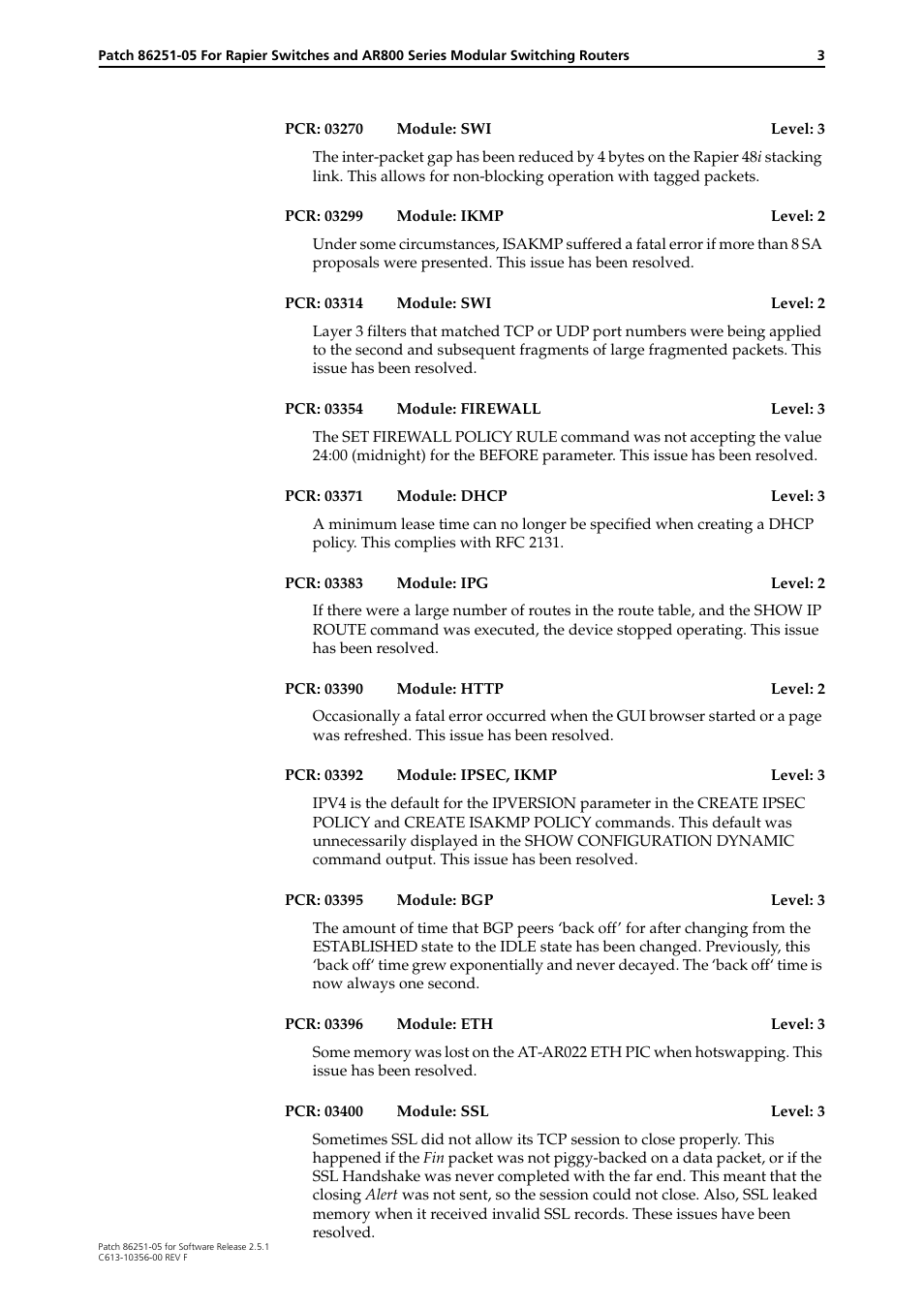 Allied Telesis 86251-05 User Manual | Page 3 / 40