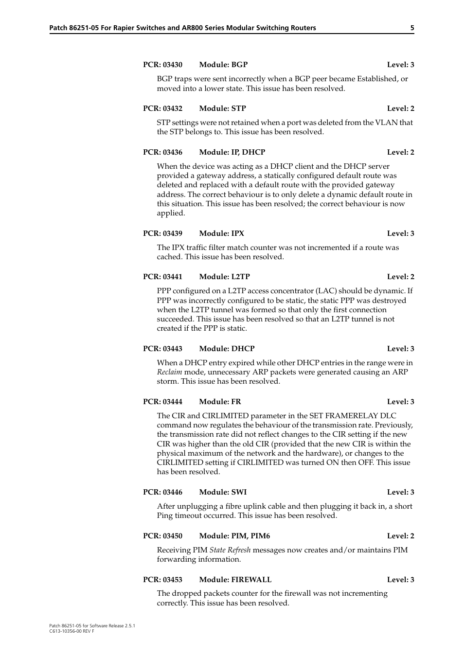 Allied Telesis 86251-05 User Manual | Page 5 / 40