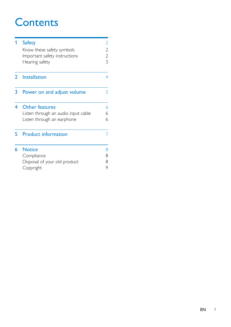 Philips SPA8210-37 User Manual | Page 3 / 12