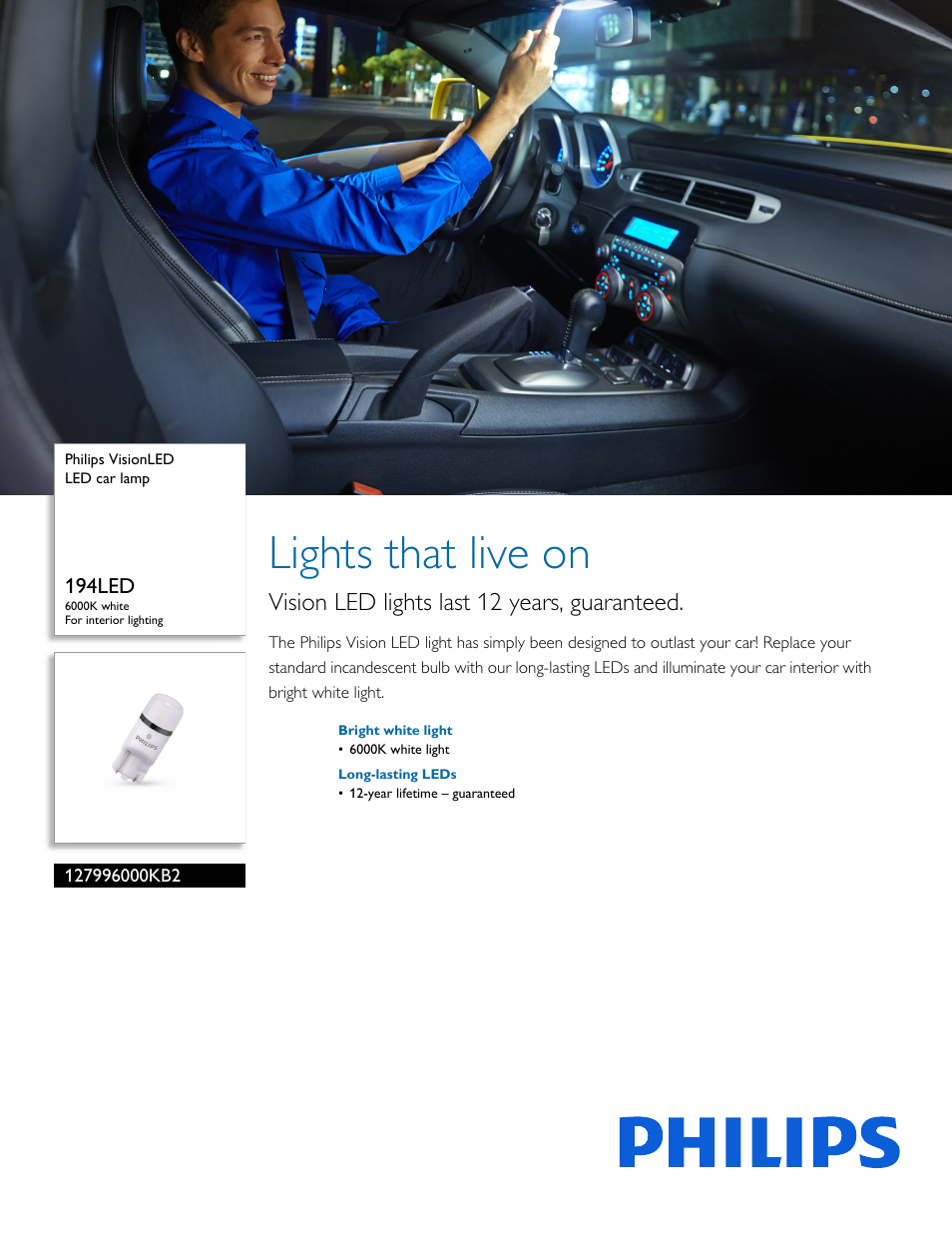 Philips 127996000KB2 User Manual | 2 pages