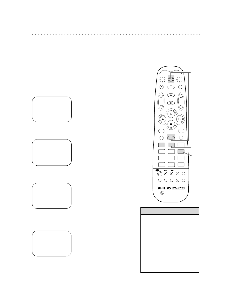 Instructions continue on page 46 | Philips VRX462AT99 User Manual | Page 45 / 64