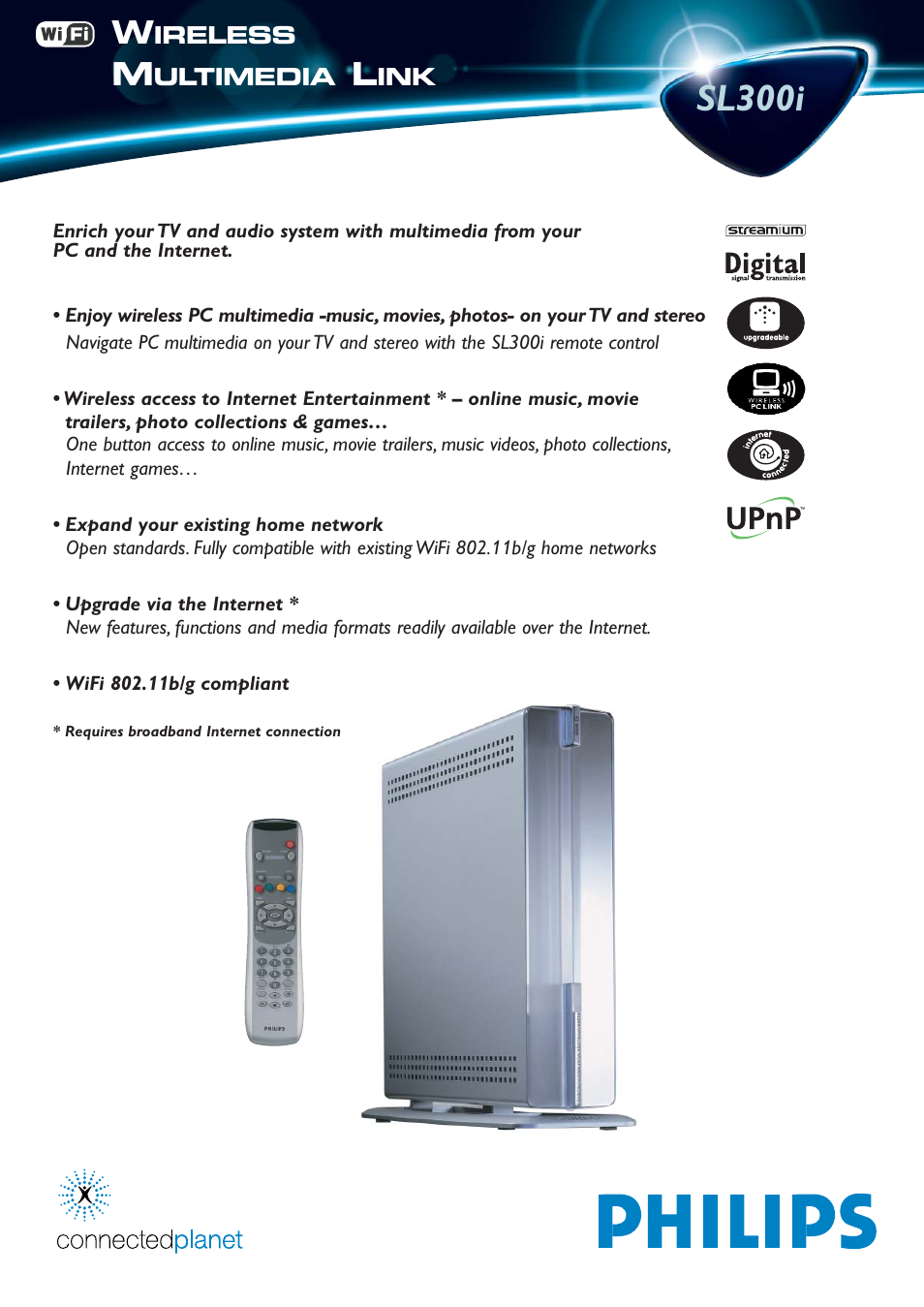 Philips SL300I-37 User Manual | 2 pages