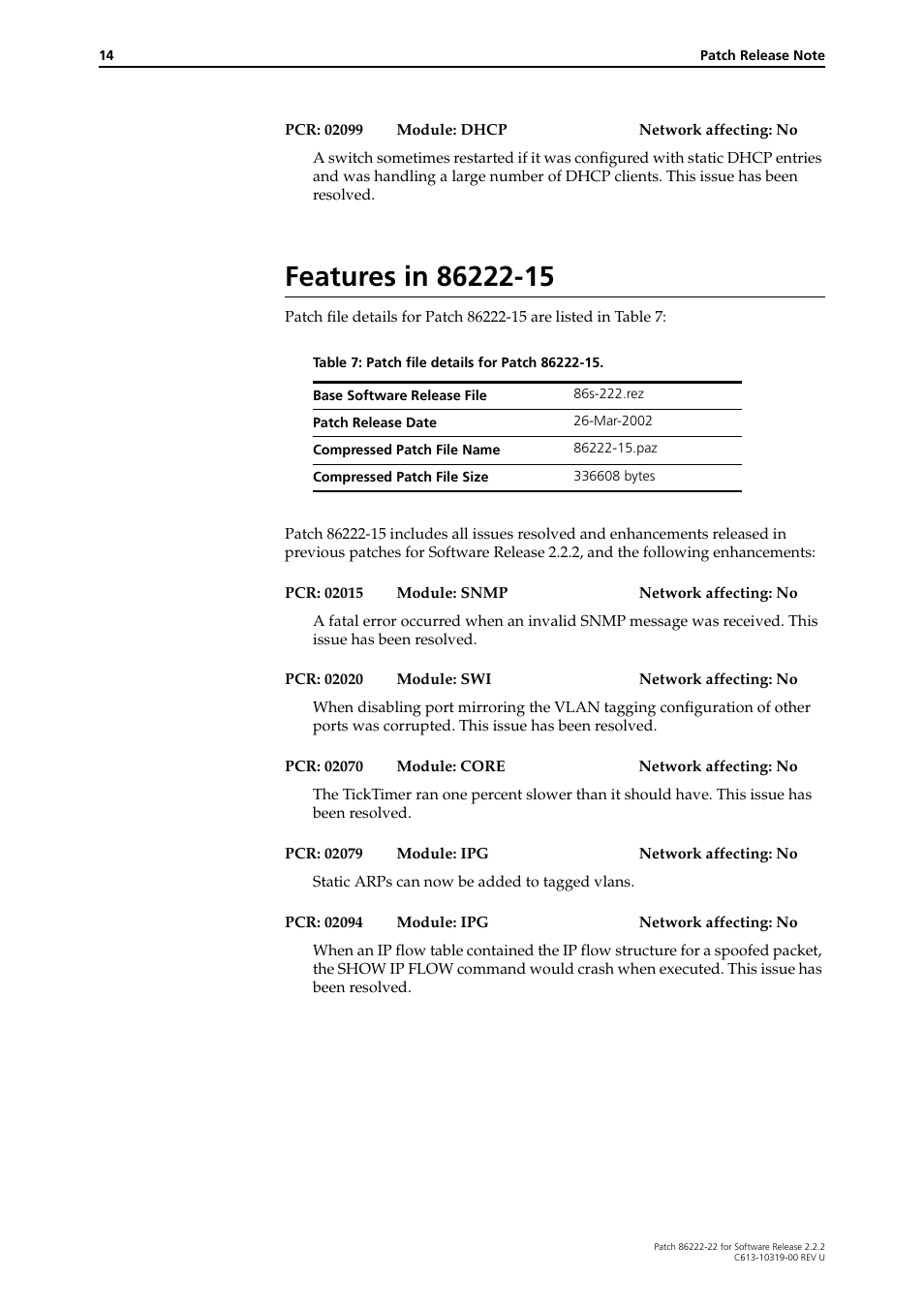 Features in 86222-15 | Allied Telesis R800 Series User Manual | Page 14 / 30