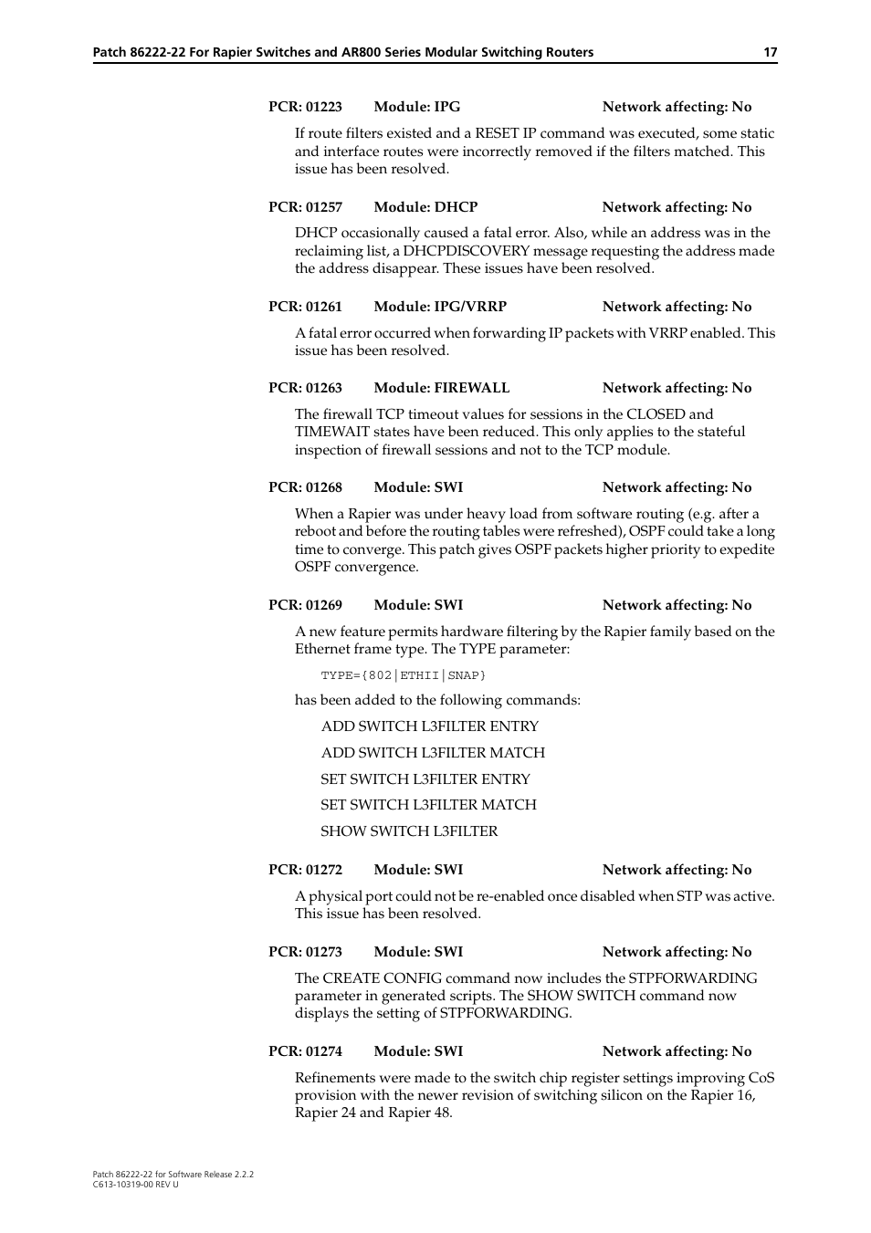 Allied Telesis R800 Series User Manual | Page 17 / 30