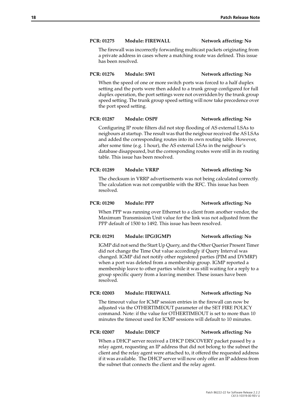 Allied Telesis R800 Series User Manual | Page 18 / 30