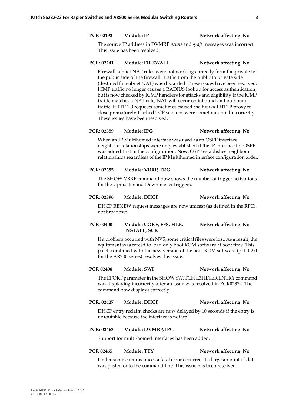 Allied Telesis R800 Series User Manual | Page 3 / 30