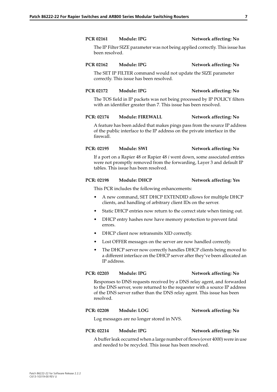 Allied Telesis R800 Series User Manual | Page 7 / 30