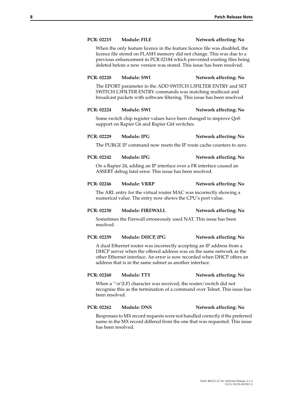 Allied Telesis R800 Series User Manual | Page 8 / 30