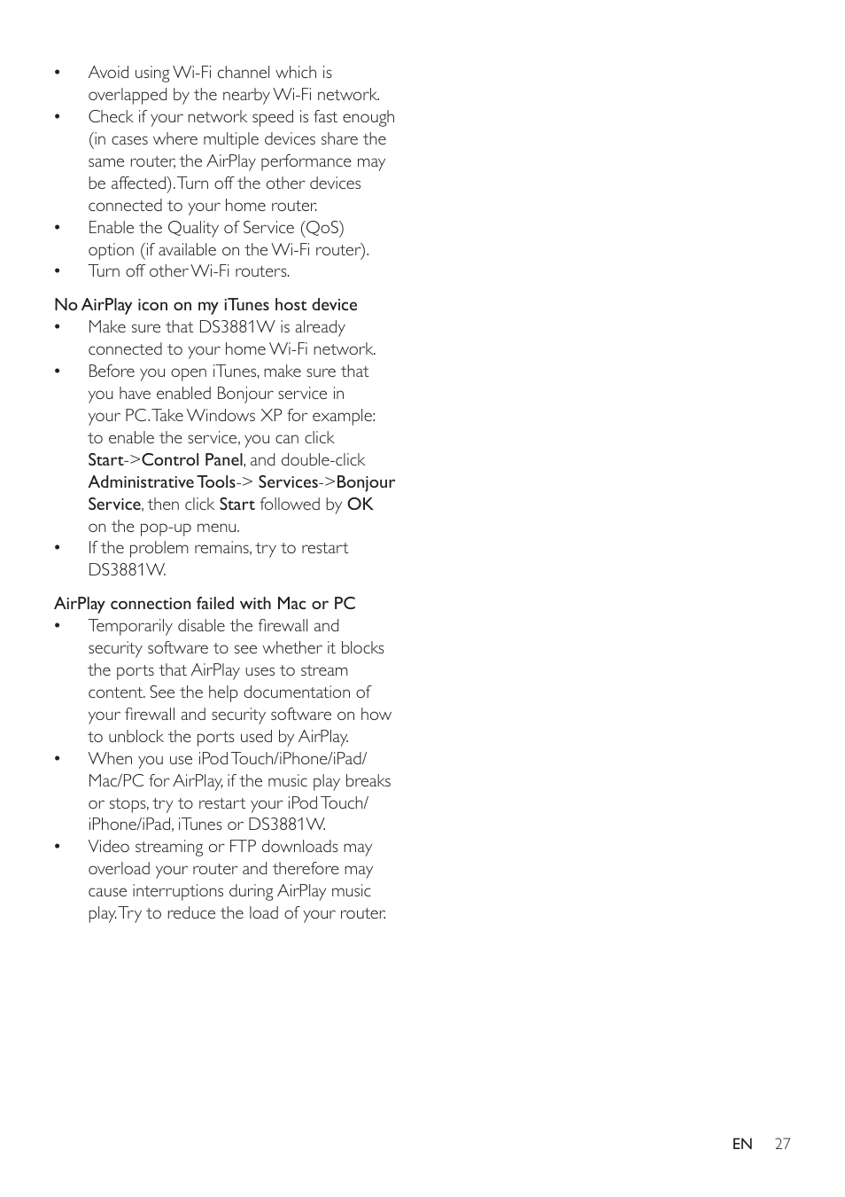 Philips DS3881W-37 User Manual | Page 27 / 28