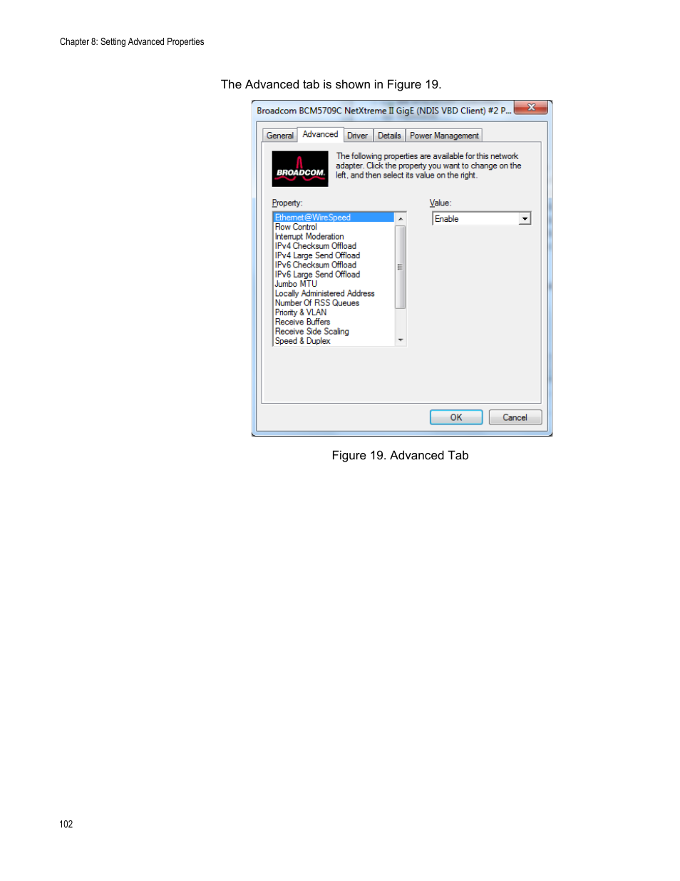 Figure 19. advanced tab | Allied Telesis NETEXTREME II AT-2973SX User Manual | Page 102 / 176