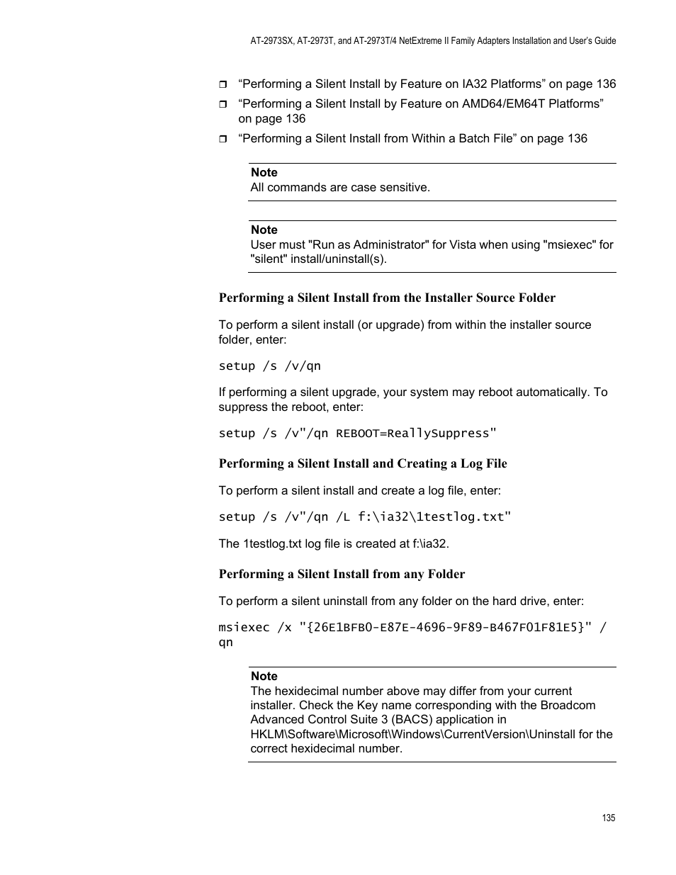Allied Telesis NETEXTREME II AT-2973SX User Manual | Page 135 / 176