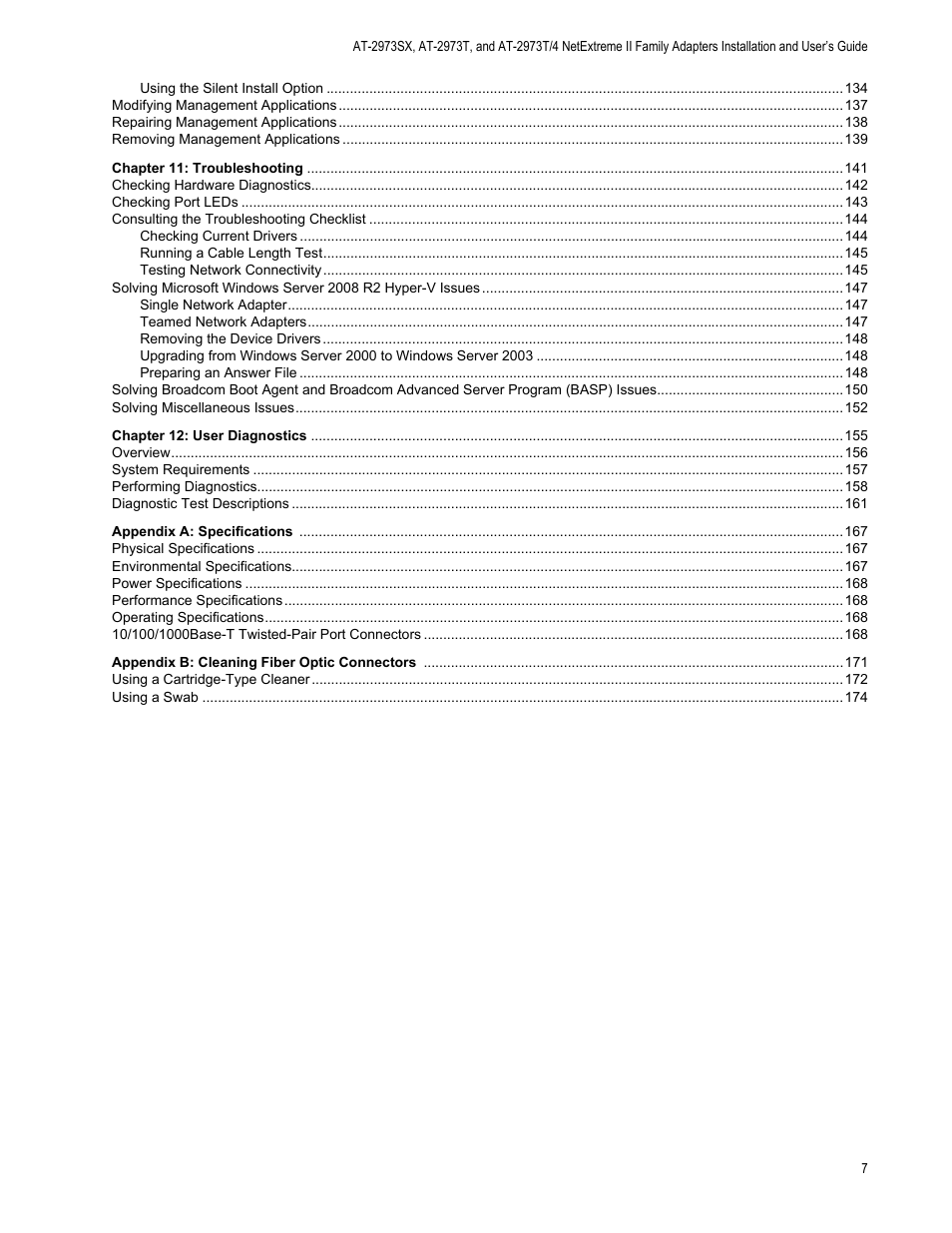 Allied Telesis NETEXTREME II AT-2973SX User Manual | Page 7 / 176