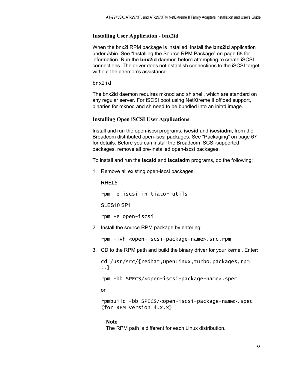 Allied Telesis NETEXTREME II AT-2973SX User Manual | Page 83 / 176