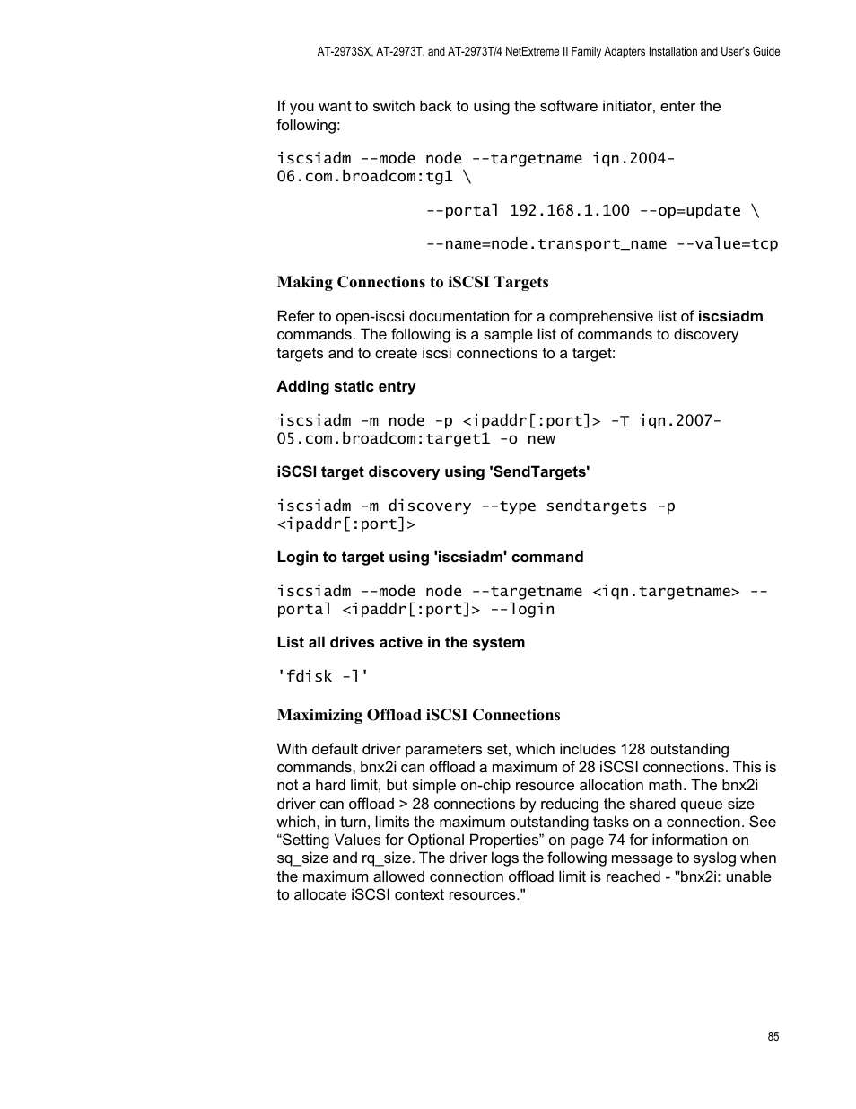 Allied Telesis NETEXTREME II AT-2973SX User Manual | Page 85 / 176