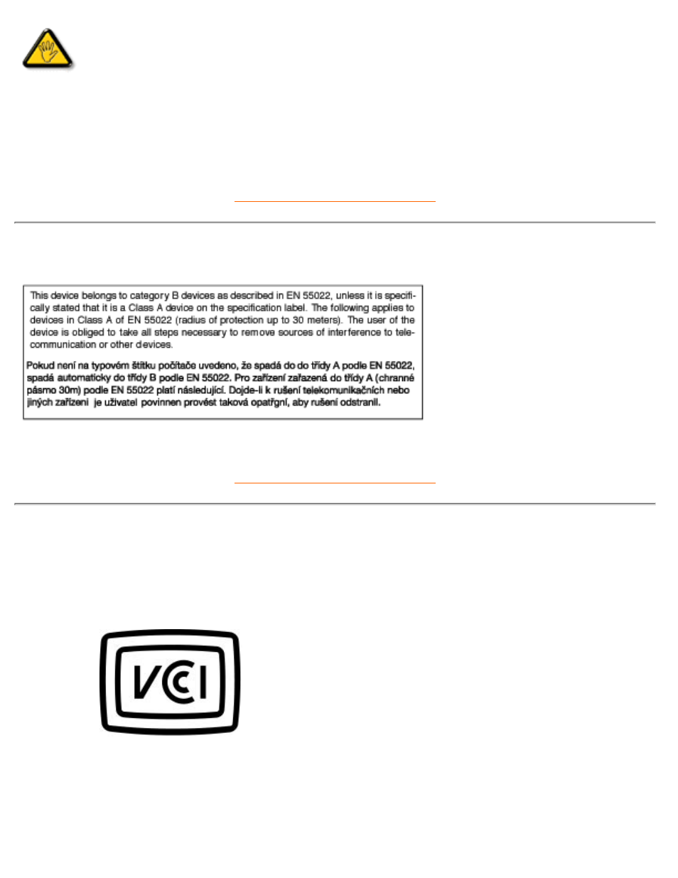 En 55022 compliance, Czech republic only), Vcci class 2 notice (japan only) | Philips 107B4074 User Manual | Page 62 / 109