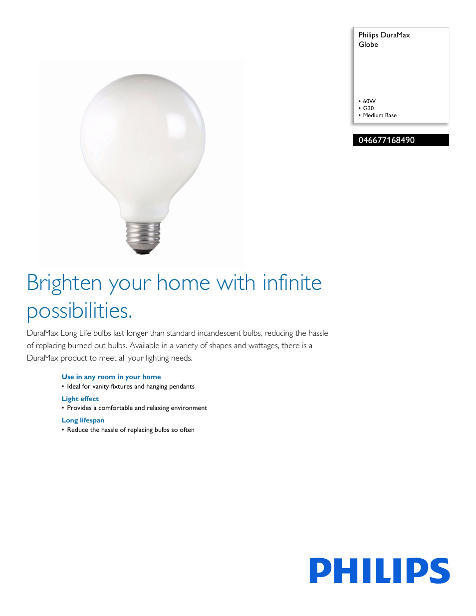 Philips 046677168490 User Manual | 2 pages