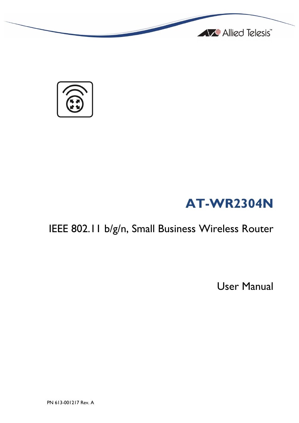 Allied Telesis AT-WR2304N User Manual | 67 pages