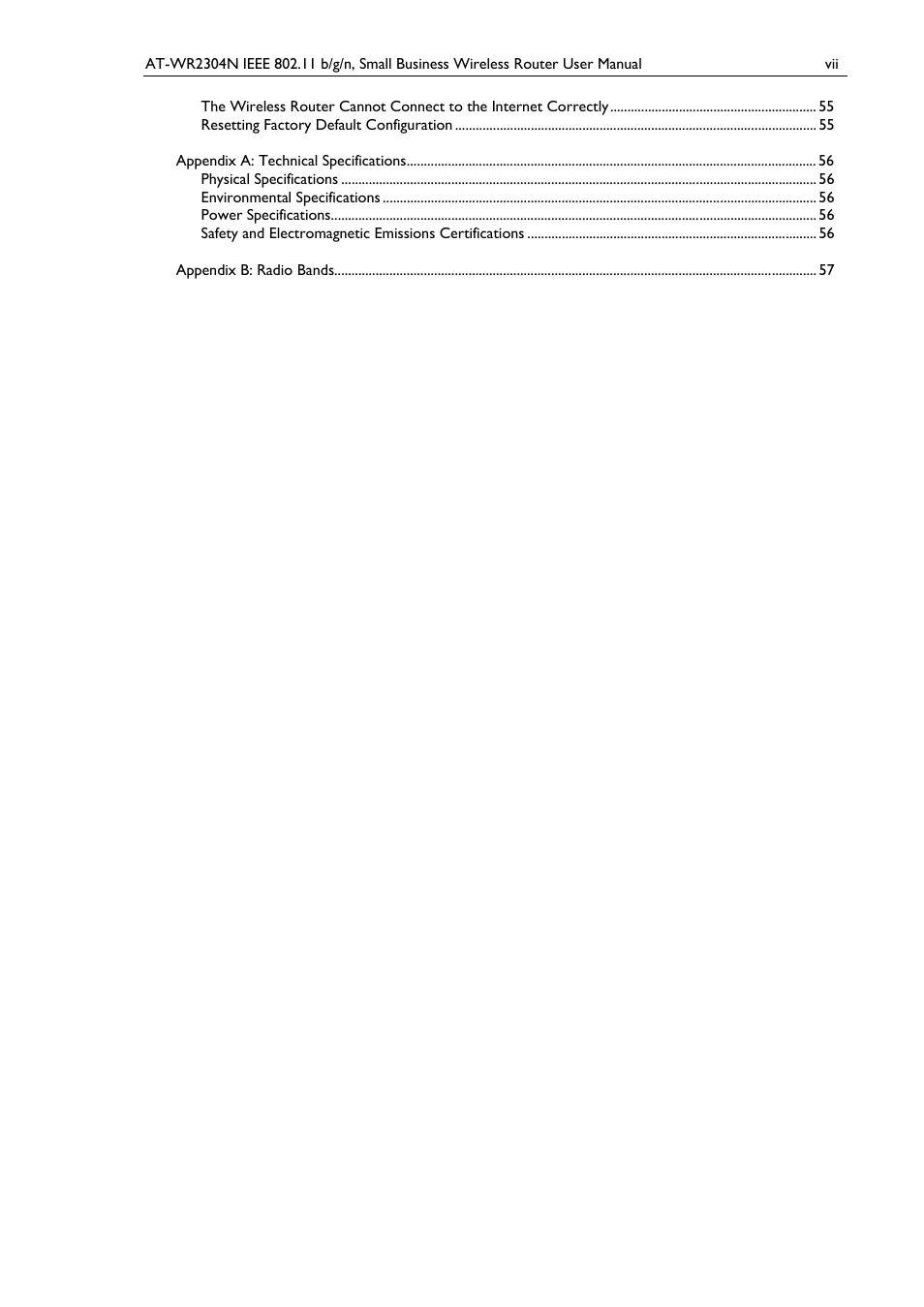 Allied Telesis AT-WR2304N User Manual | Page 7 / 67