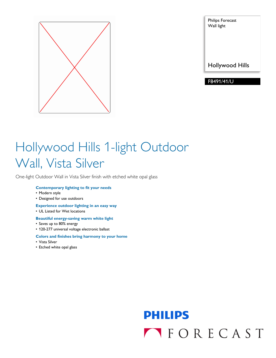 Philips F849141U User Manual | 2 pages