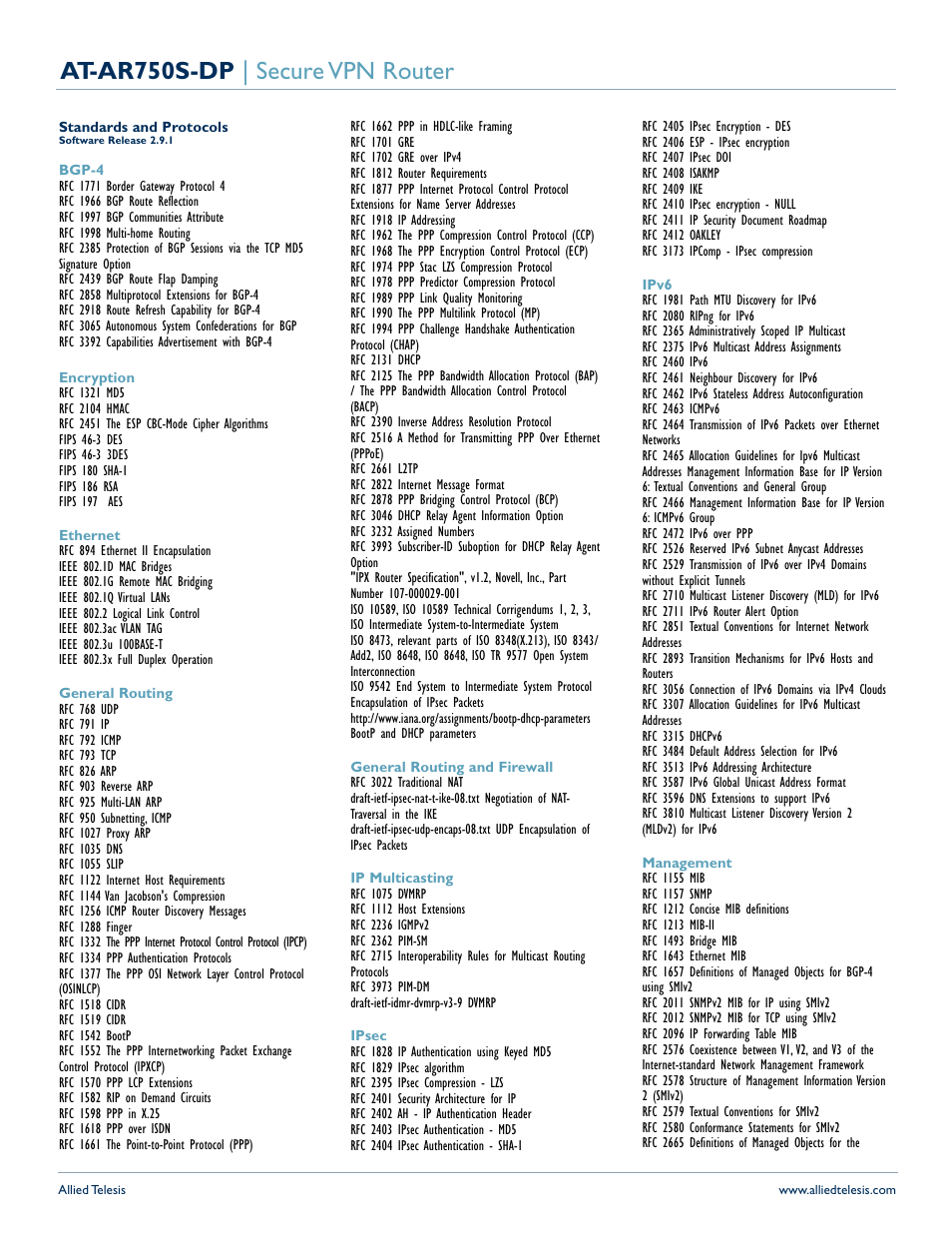 At-ar750s-dp | secure vpn router | Allied Telesis AT-AR750S-dp User Manual | Page 3 / 5
