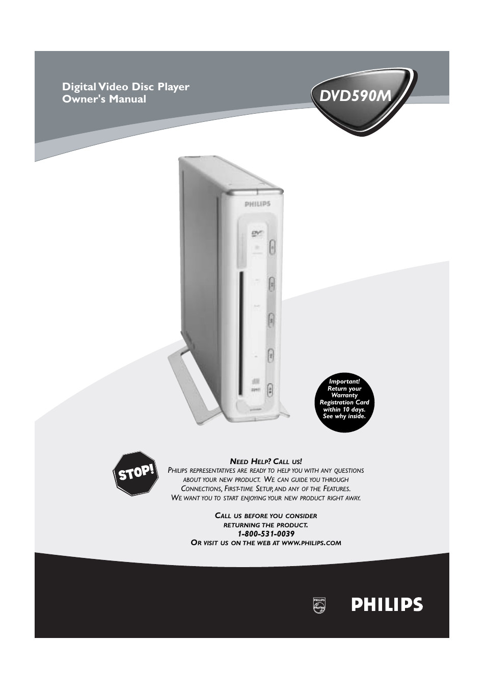 Philips DVD590M-17 User Manual | 48 pages