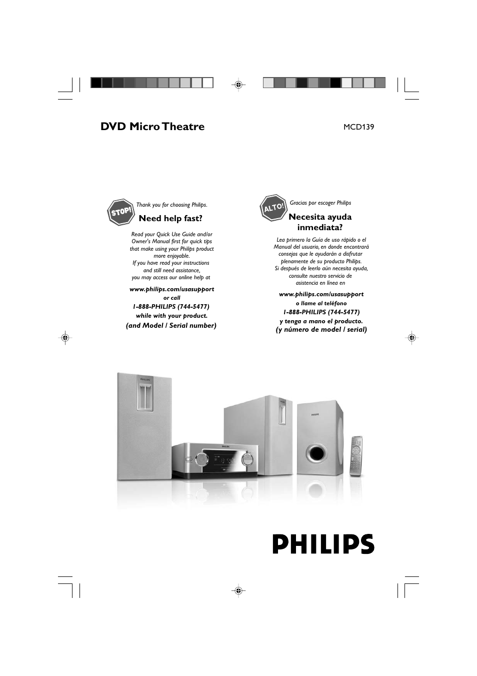 Philips DVD Micro Theater MCD139 User Manual | 39 pages