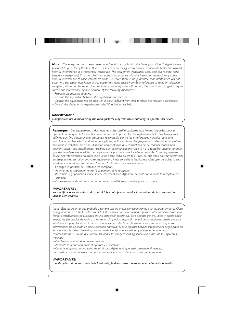 Philips DVD Micro Theater MCD139 User Manual | Page 2 / 39