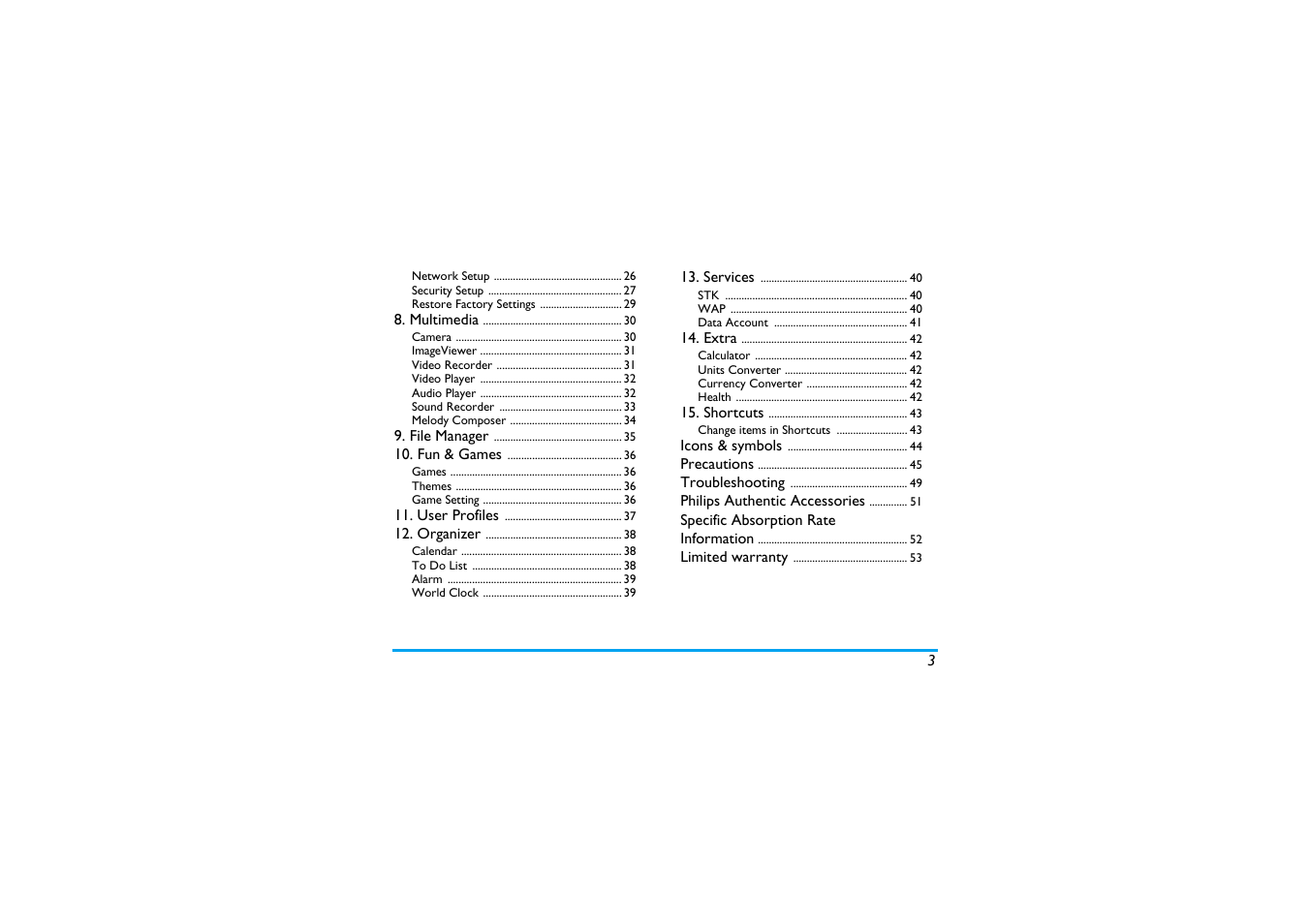 Philips Mobile Phone CTS660BLK S660 User Manual | Page 4 / 57