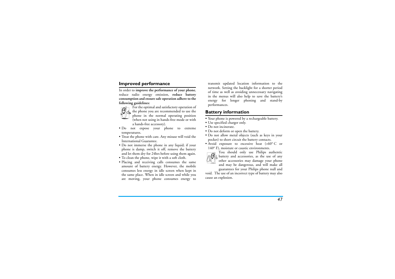 Philips Mobile Phone CTS660BLK S660 User Manual | Page 48 / 57