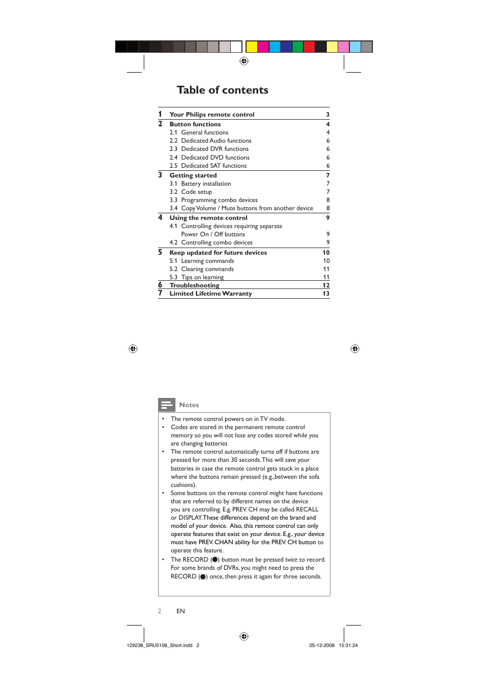 Philips SRU5108-27 User Manual | Page 2 / 38