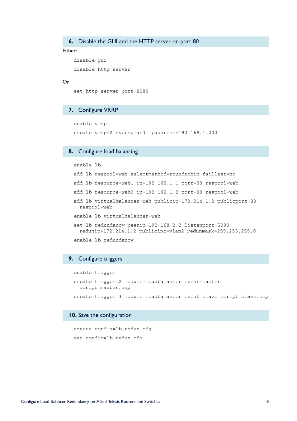 Allied Telesis Routers and Switches User Manual | Page 8 / 15