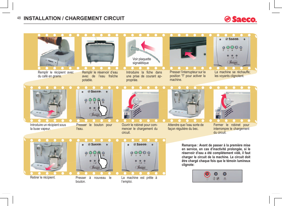 Installation / chargement circuit | Philips 740808051 User Manual | Page 48 / 100