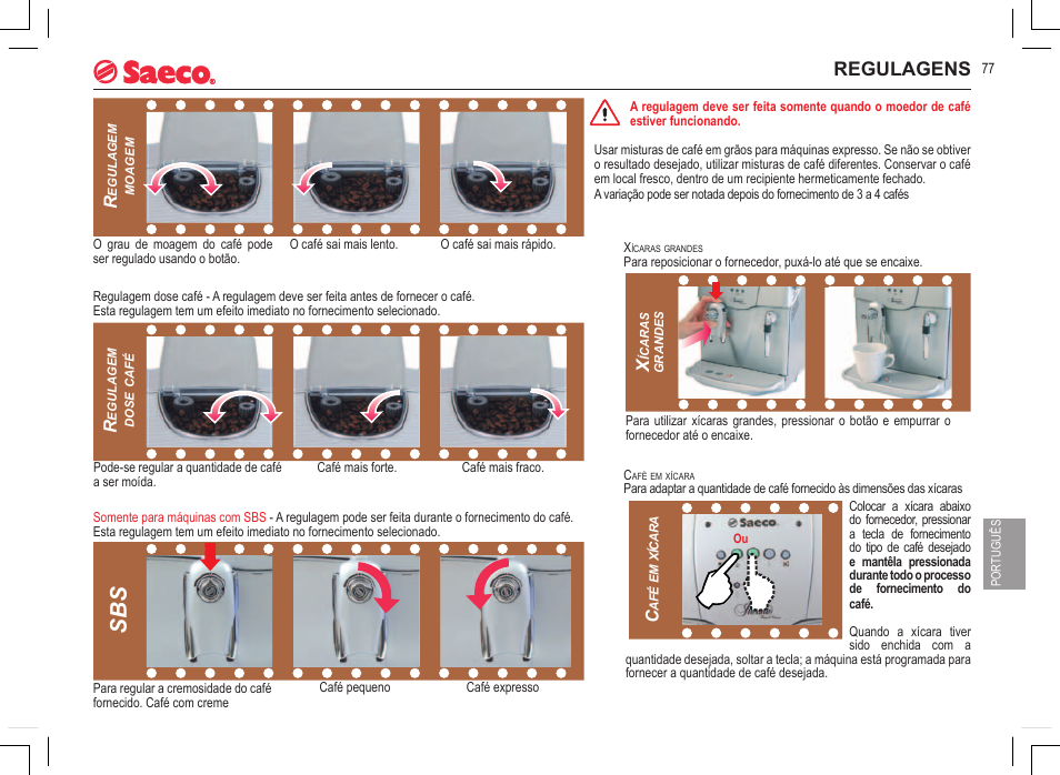 Regulagens | Philips 740808051 User Manual | Page 77 / 100