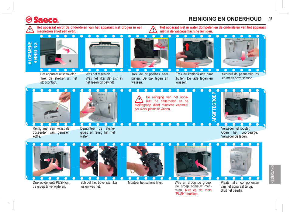 Reiniging en onderhoud | Philips 740808051 User Manual | Page 95 / 100